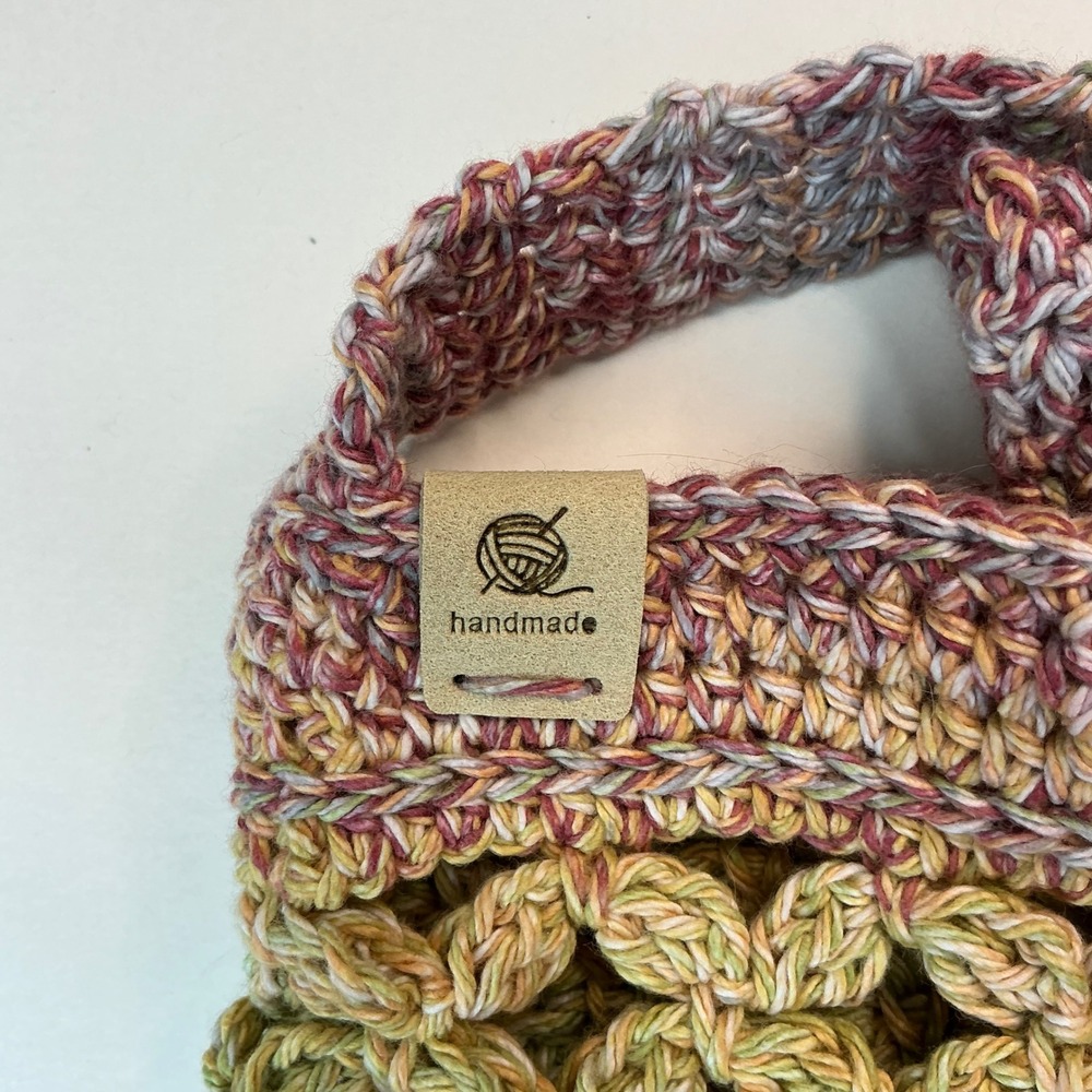 Handmade Multi Crochet Water Bottle Holder Unisex OS Crossbody Boho Sling - Picture 8 of 17